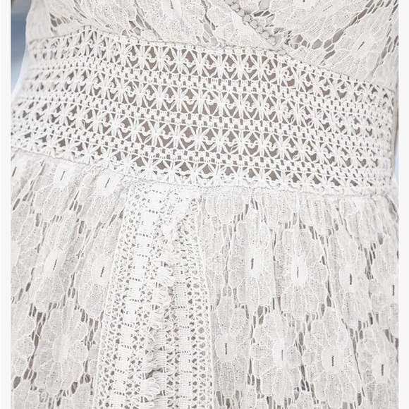 Women's Ruching Smocking Jumpsuit Summer Slip V Neck Backless Maxi High Low - Picture 3 of 3